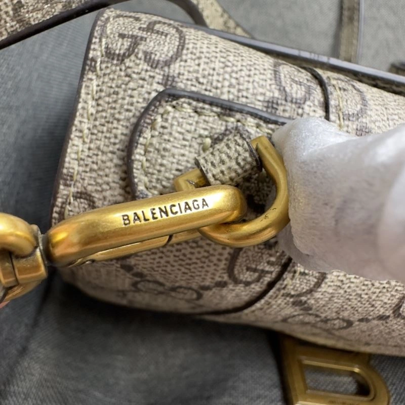 Balenciaga XS Hourglass Crescent Moon Bag in  Cowhide WaterResistant 69976
