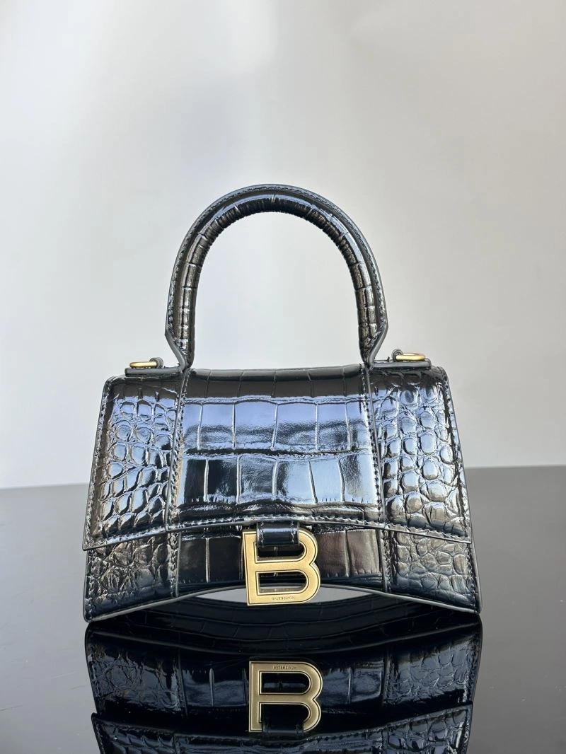 Balenciaga XS Hourglass Crocodile Bag with Gold Hardware EasyMatch 72599