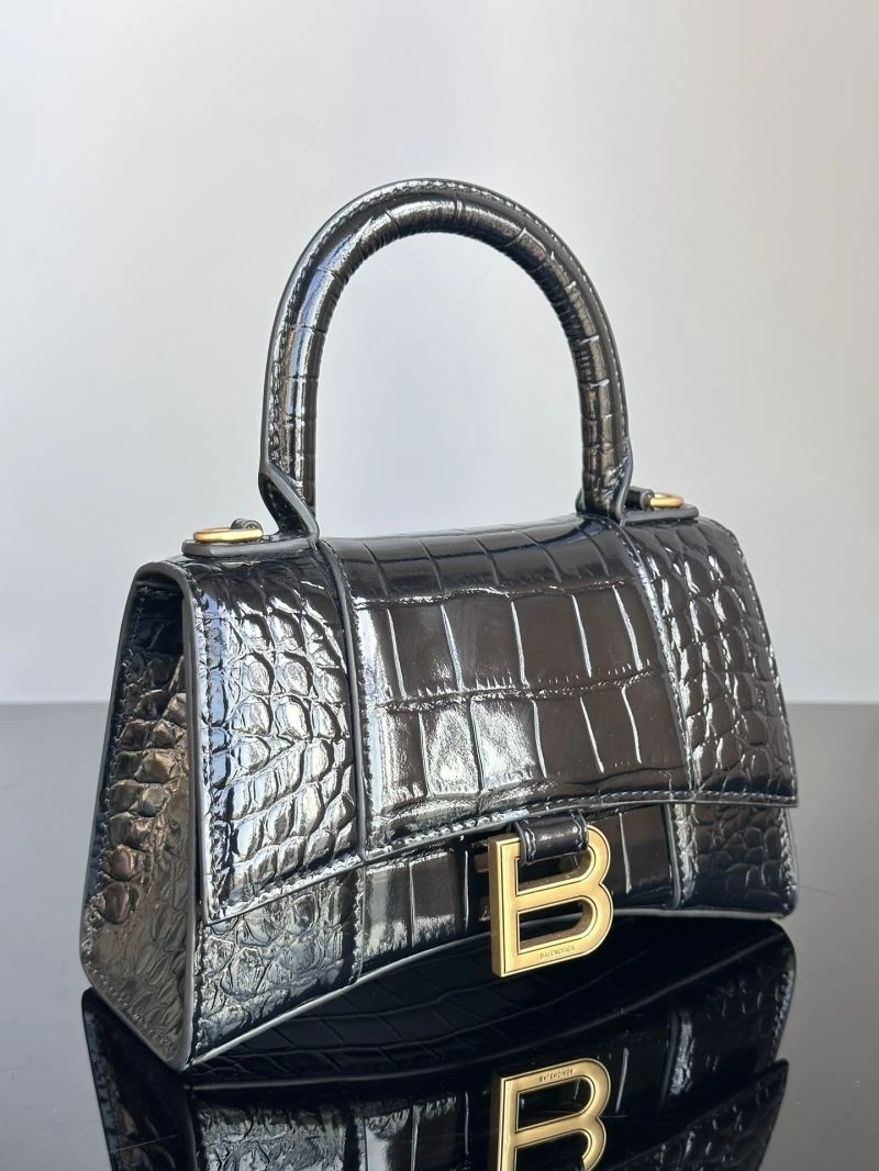 Balenciaga XS Hourglass Crocodile Bag with Gold Hardware EasyMatch 72599