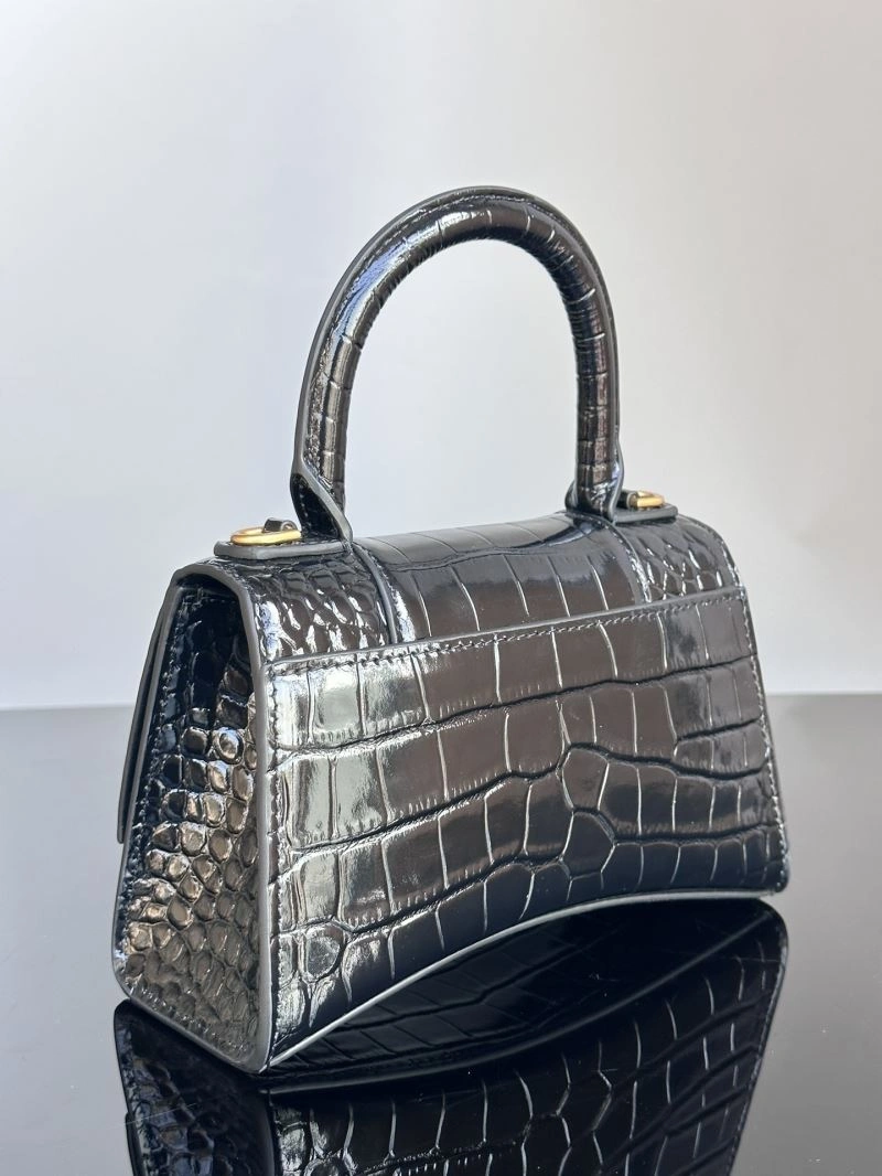 Balenciaga XS Hourglass Crocodile Bag with Gold Hardware EasyMatch 72599