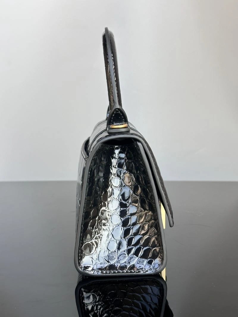 Balenciaga XS Hourglass Crocodile Bag with Gold Hardware EasyMatch 72599