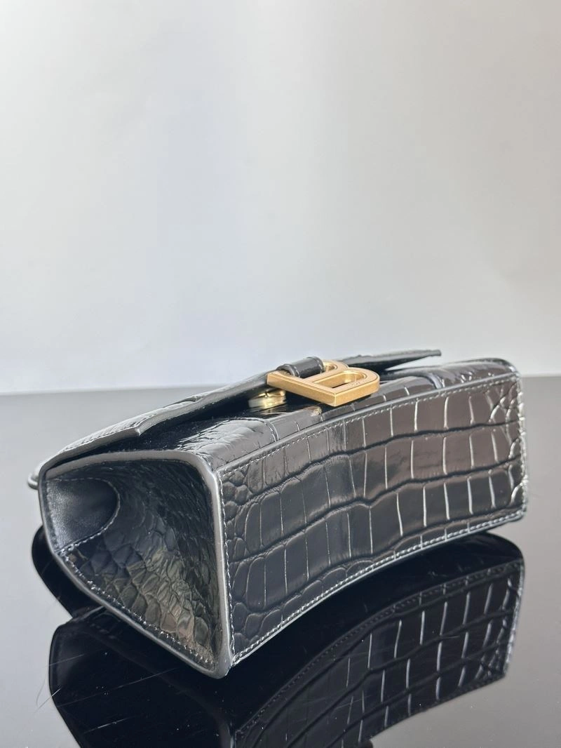 Balenciaga XS Hourglass Crocodile Bag with Gold Hardware EasyMatch 72599