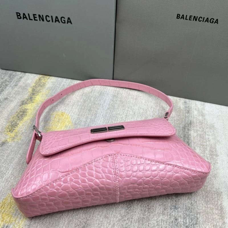 Comfortable Balenciaga XX Lambskin Crocodile Powder Shoulder Bag 78364