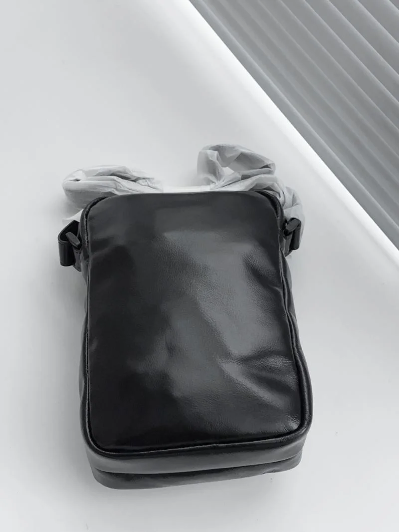 Balenciaga x Under Armour Black Leather Crossbody Bag Chic 38225
