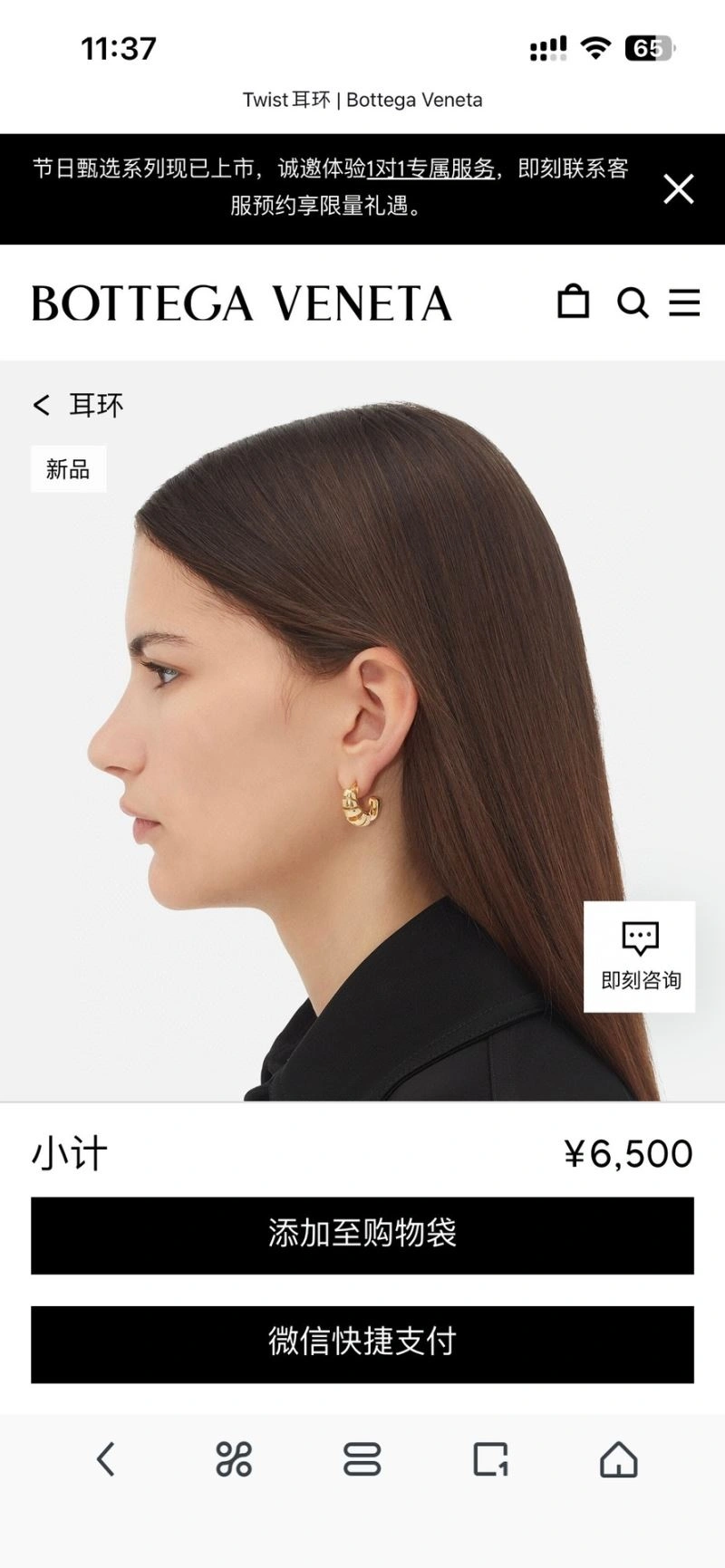 Bottega Veneta Earrings ZeroBulk 211443