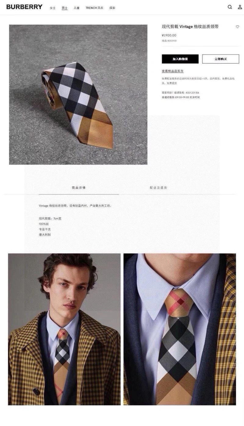 DailyWear Burberry Neckties 269015