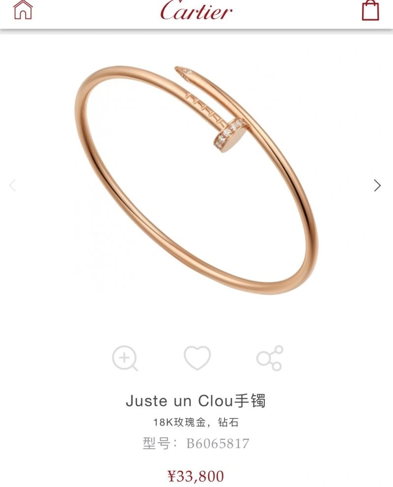 Cartier Bracelets WrinkleFree 217659