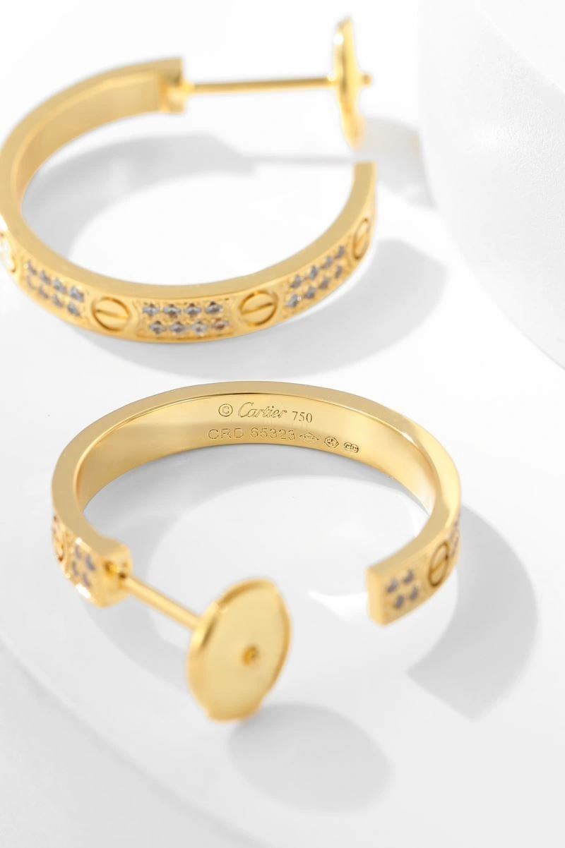 Breathable Cartier Earrings 217246