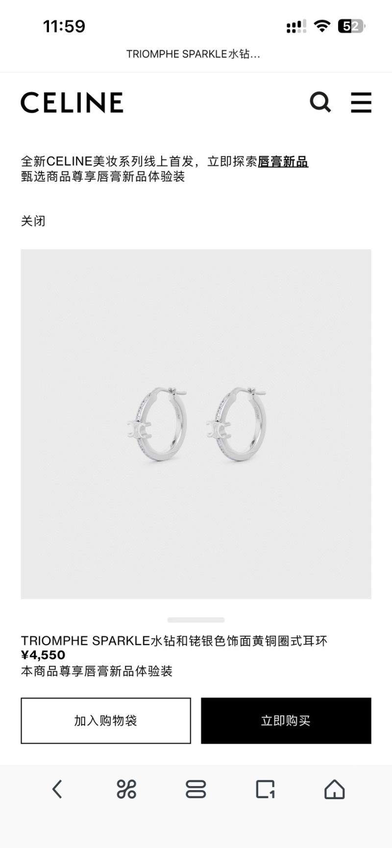 Celine Earrings BestValue 218327