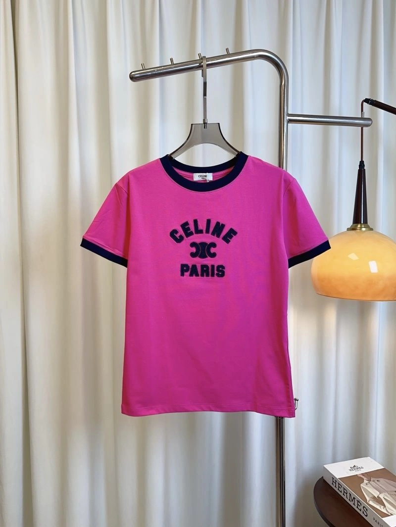 Celine T-Shirts Stretchable 107076