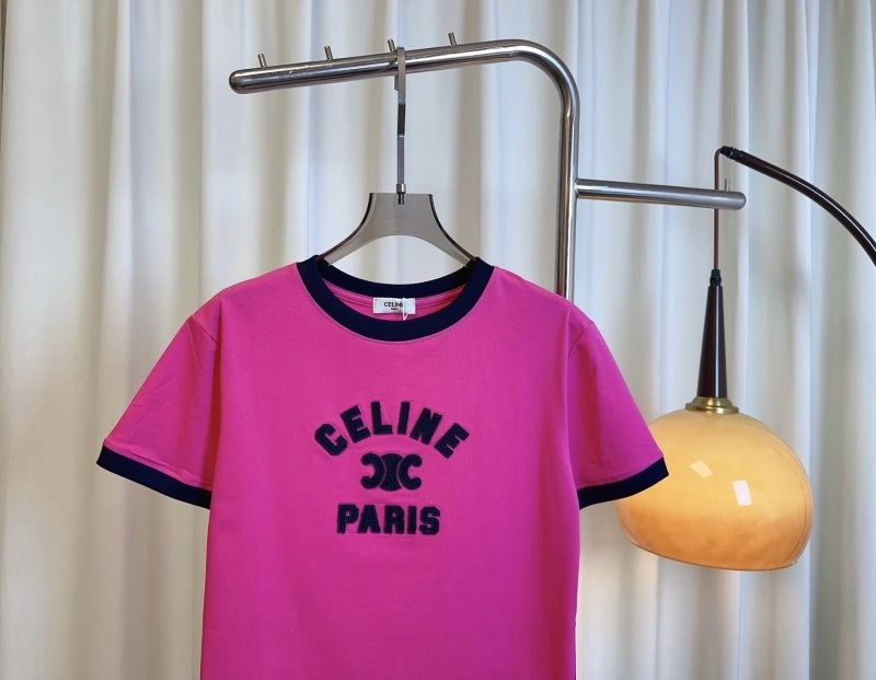 Celine T-Shirts Stretchable 107076