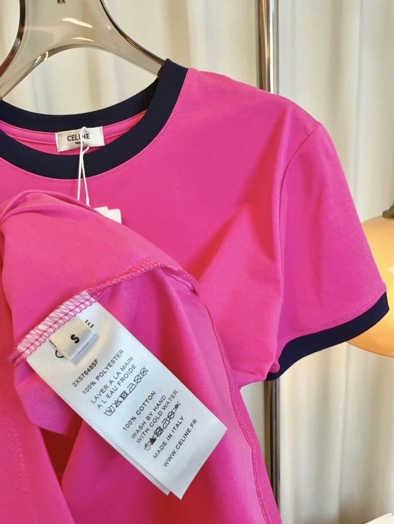 Celine T-Shirts Stretchable 107076