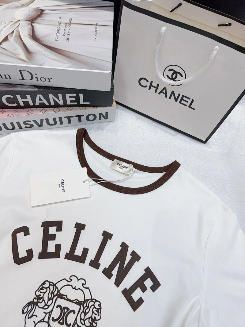 Celine T-Shirts Bright 107042