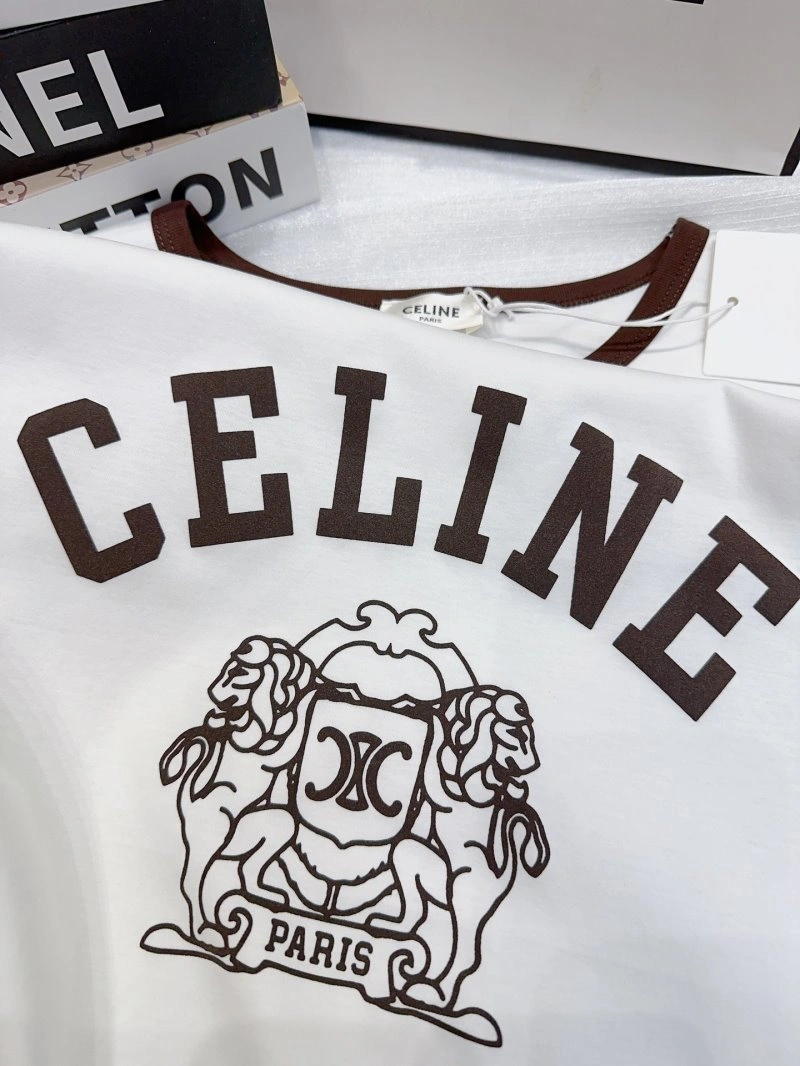 Celine T-Shirts Bright 107042