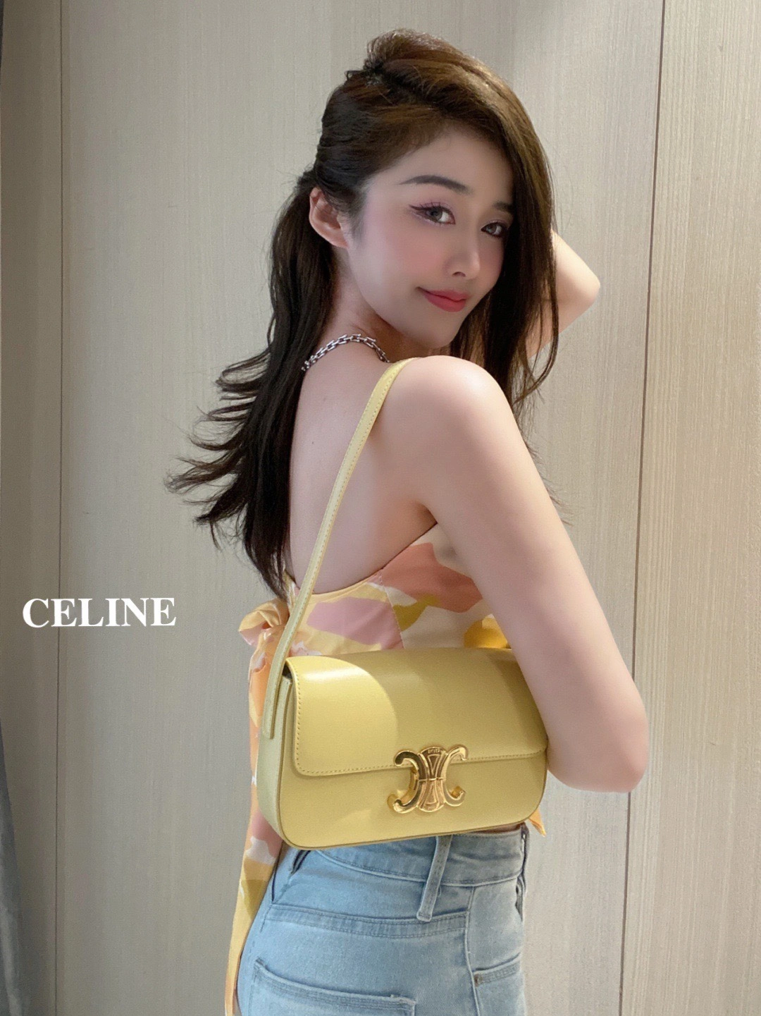 Celine Triomphe Bags Stretchable 94496