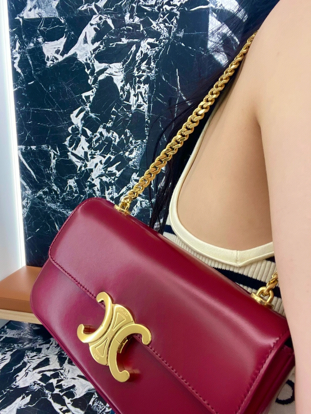 Celine Triomphe Bags Cozy 94481