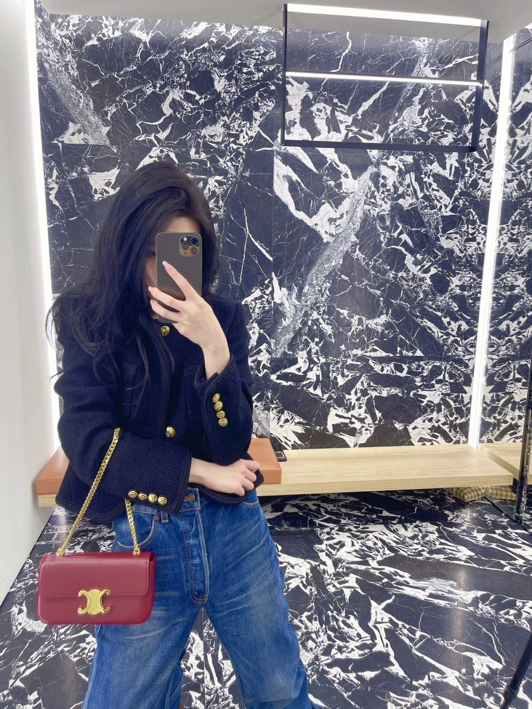 Celine Triomphe Bags Cozy 94481
