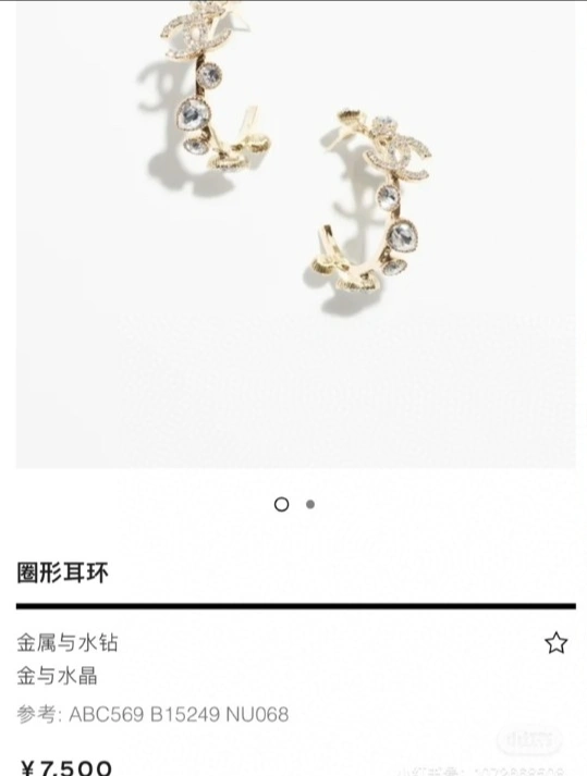 Chanel Earrings Original 228054
