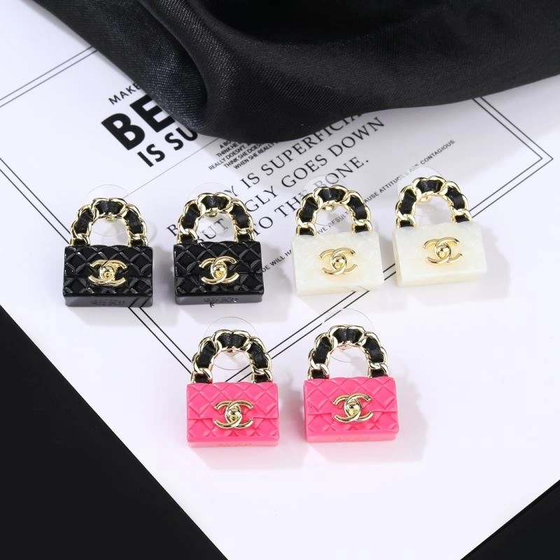 Compact Chanel Earrings 227358
