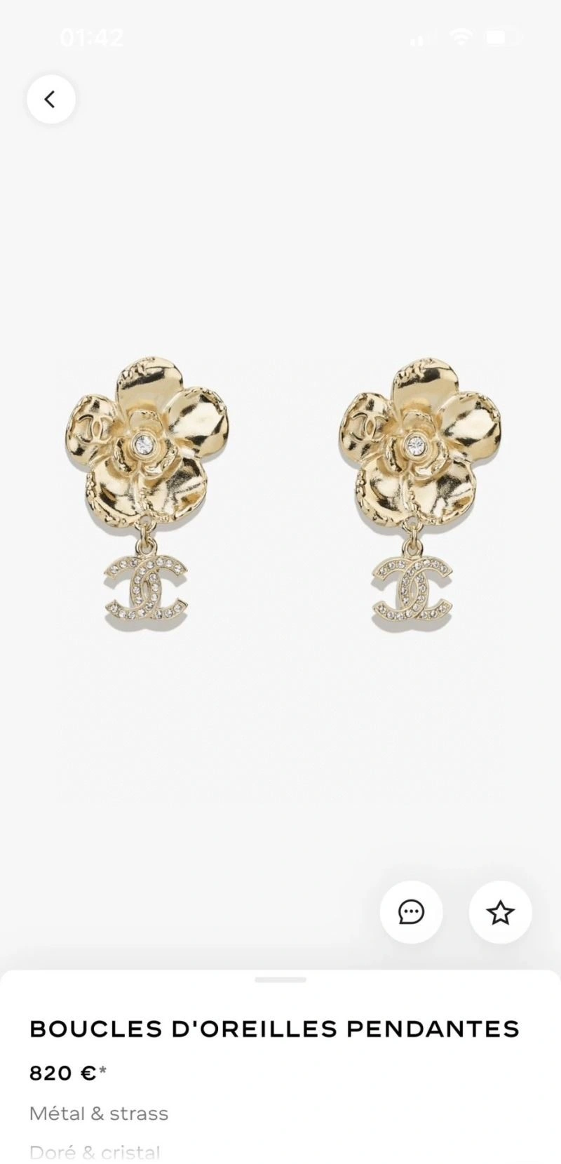 Breathable Chanel Earrings 225247