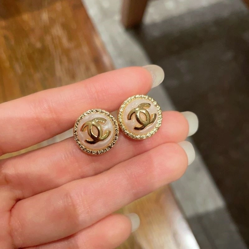 Compact Chanel Earrings 223862