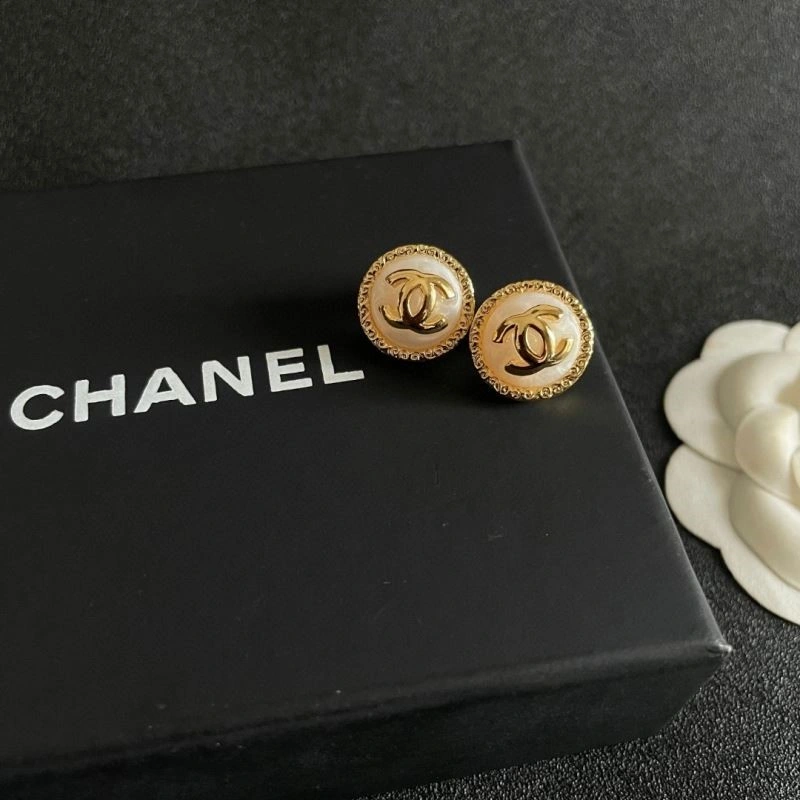 Compact Chanel Earrings 223862