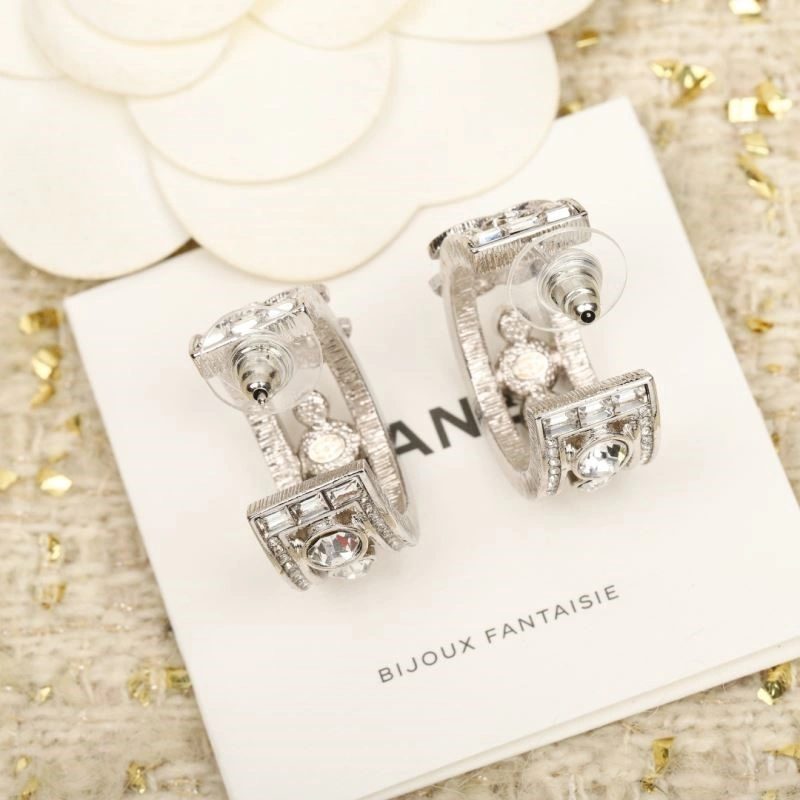 Compact Chanel Earrings 223599