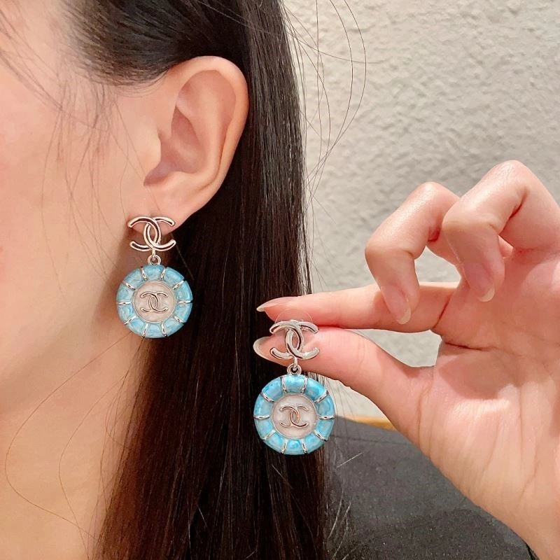 Compact Chanel Earrings 222659