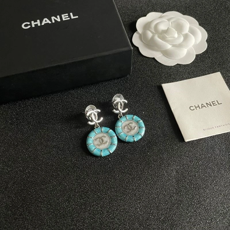 Compact Chanel Earrings 222659