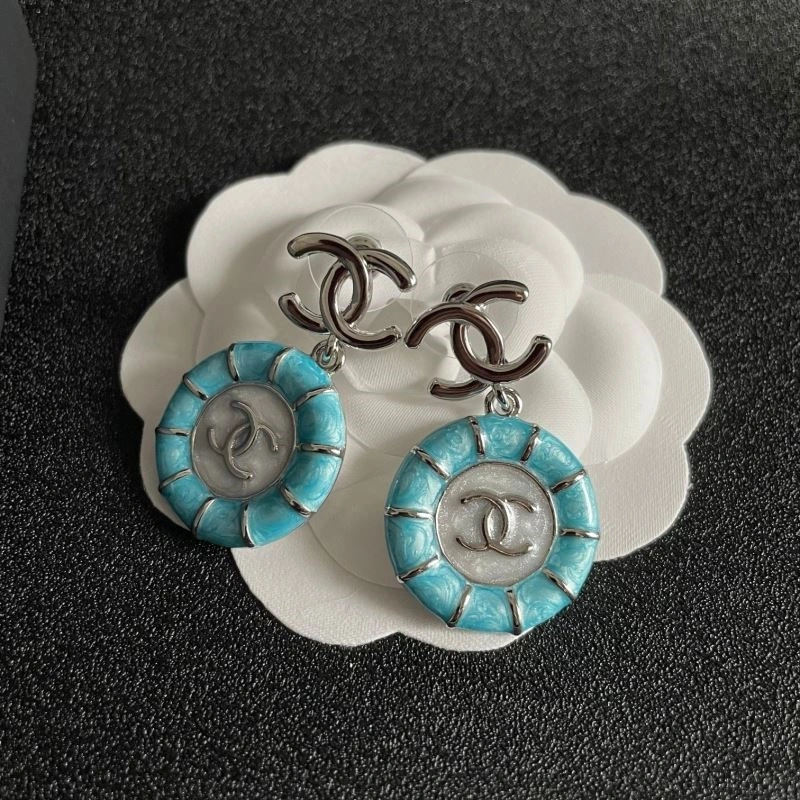 Compact Chanel Earrings 222659