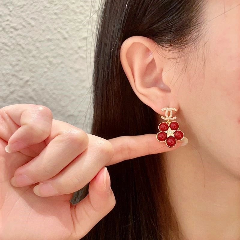 Vibrant Chanel Earrings 222596