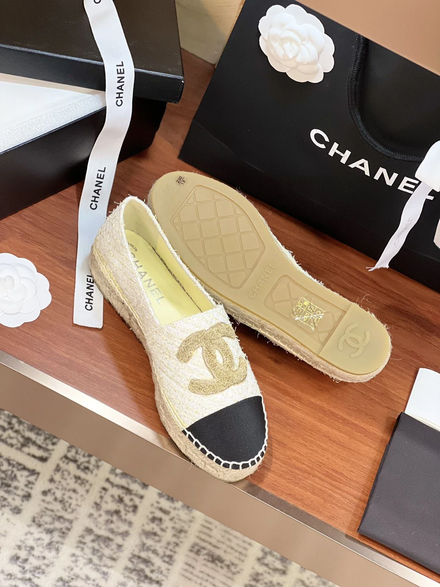 Chanel Fishermans Shoes Elegant 18523