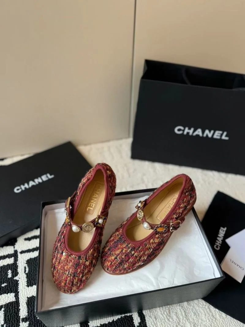 Original Chanel Flat Shoes 18239