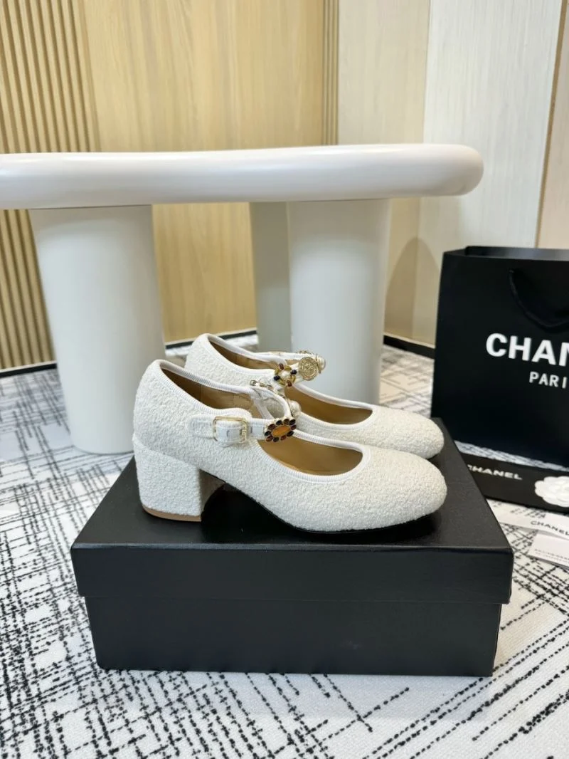 Breathable Chanel Heeled Shoes 18164