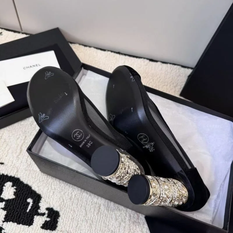 MoistureWicking Chanel Heeled Shoes 18149