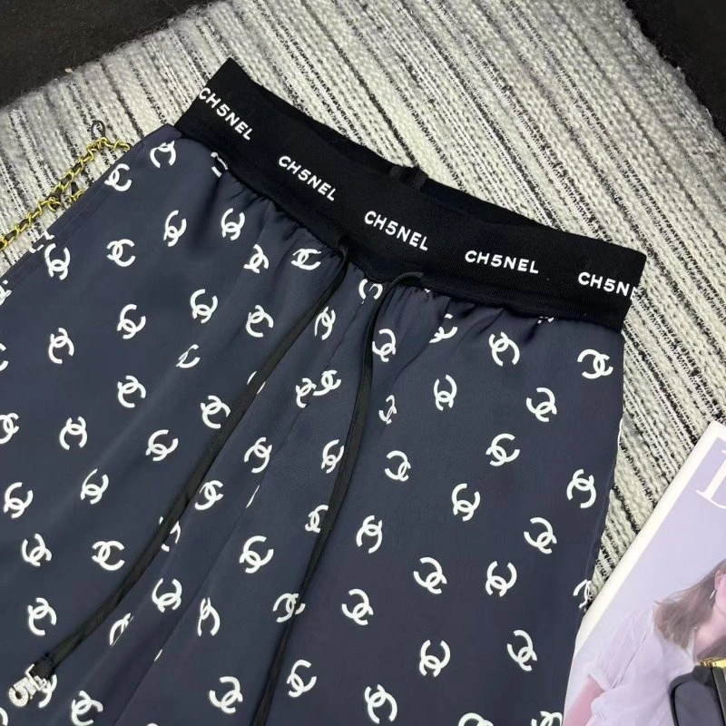Stretchable Chanel Long Pants 110595