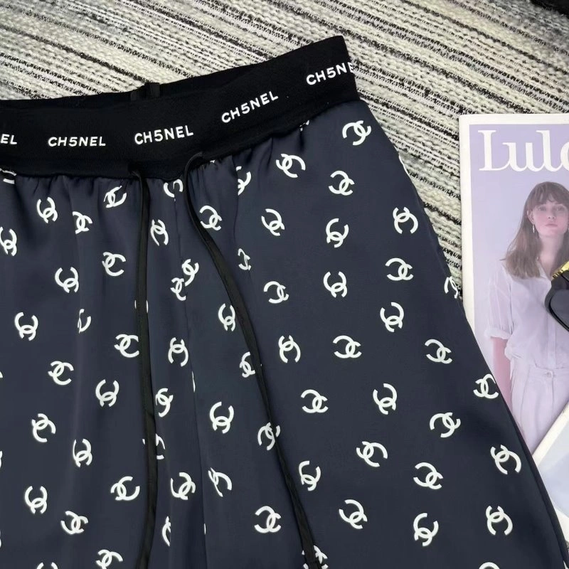 Stretchable Chanel Long Pants 110595