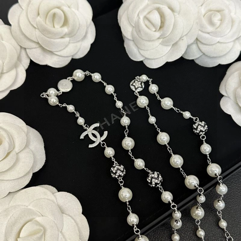 SmoothTexture Chanel Necklaces 231028