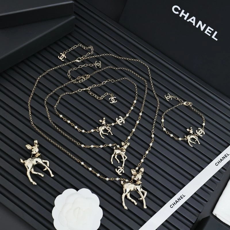 SmoothTexture Chanel Necklaces 220563