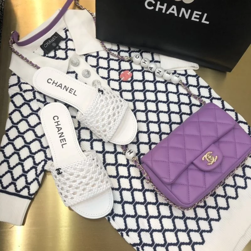 Original Chanel Slippers 19675