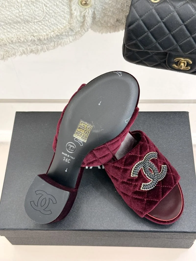 Packable Chanel Slippers 18692