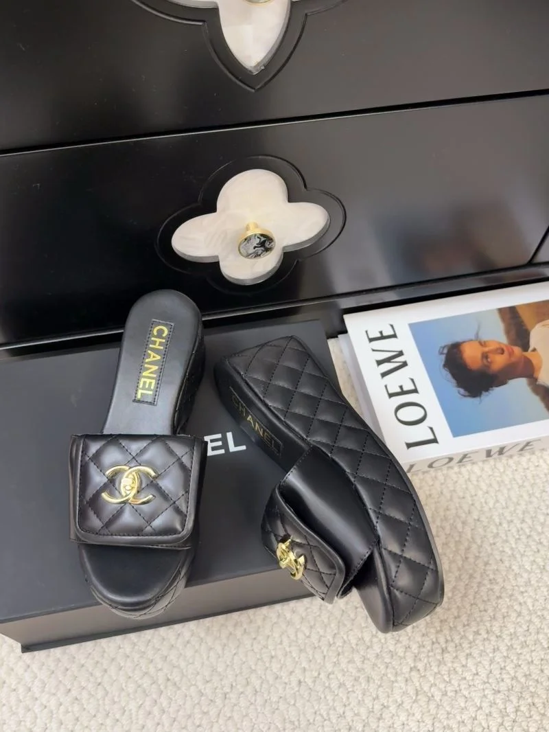 Chanel Slippers Stretchable 18664