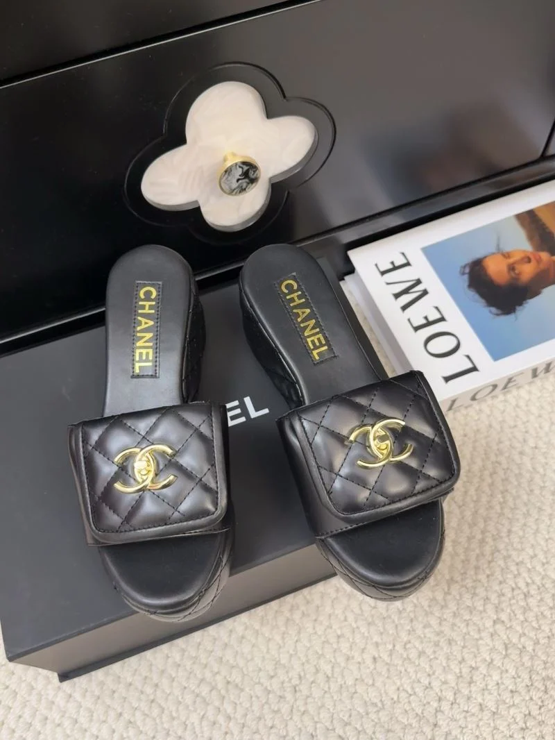 Chanel Slippers Stretchable 18664