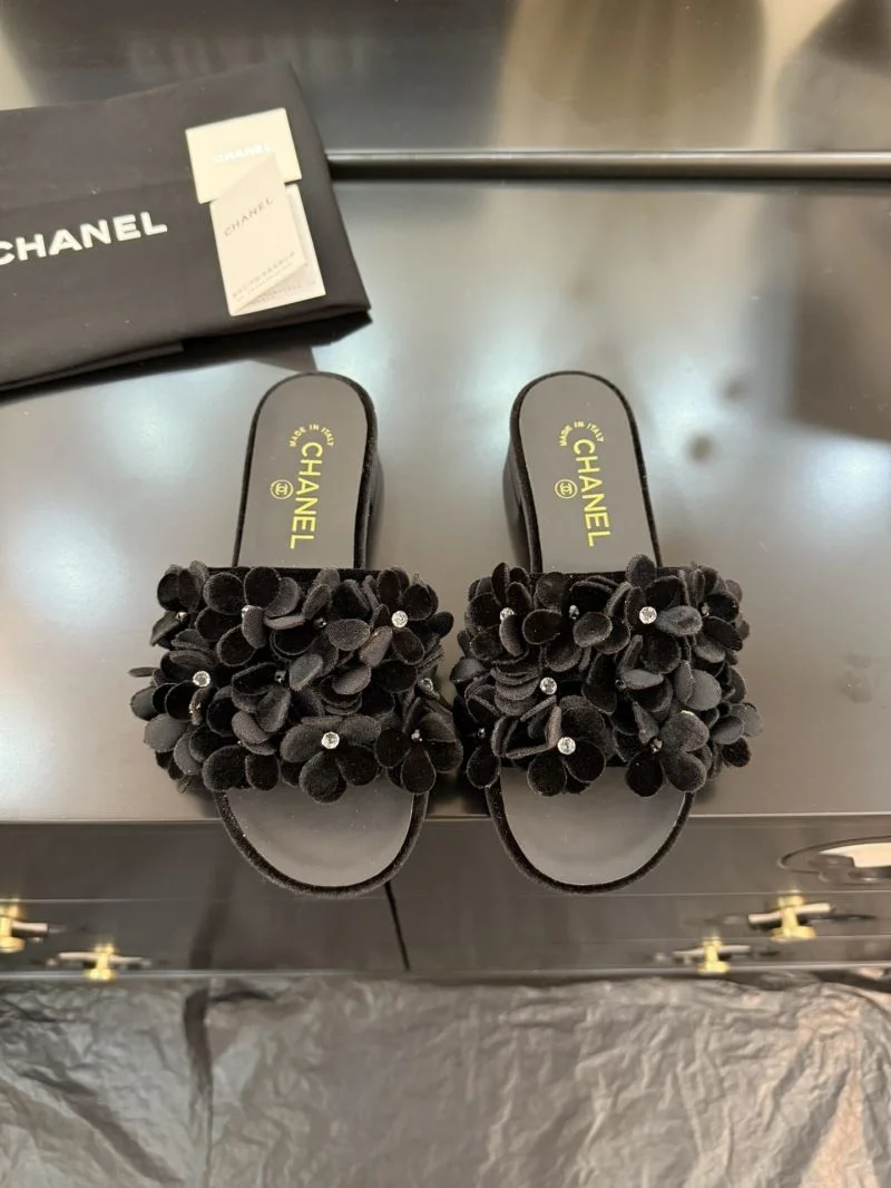Compact Chanel Slippers 18589