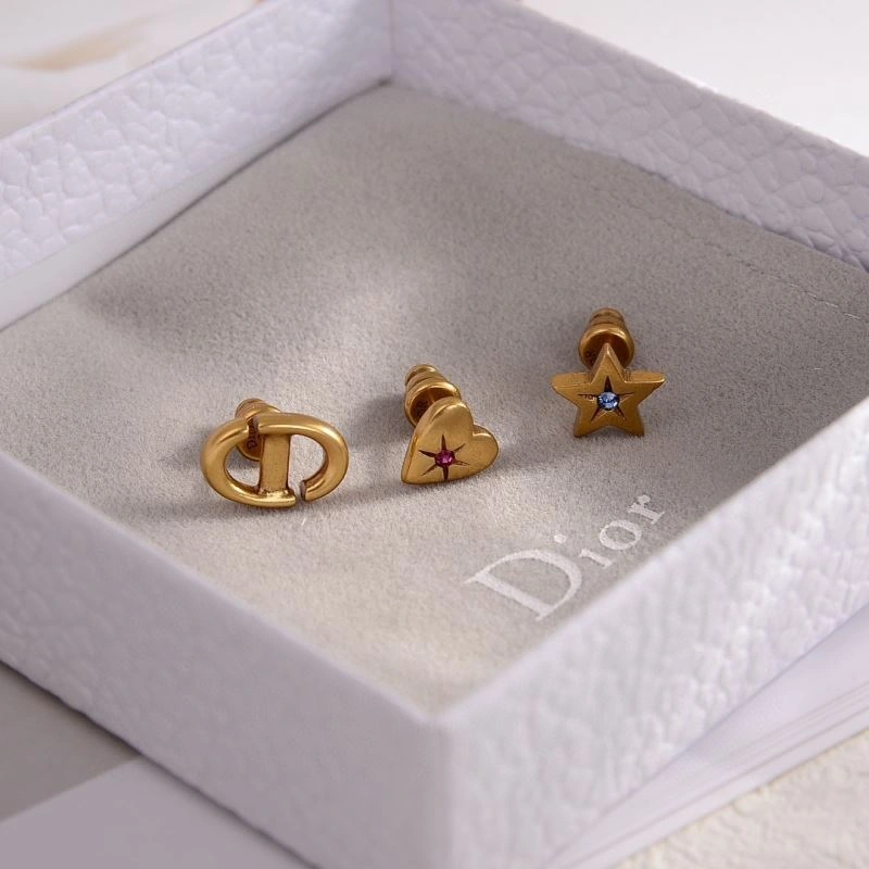 Christian Dior Earrings Colorful 236014