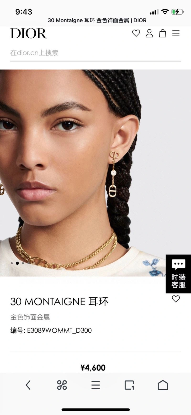 Stylish Christian Dior Earrings 236152