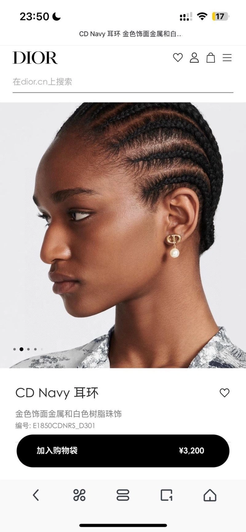 Neat Christian Dior Earrings 235619
