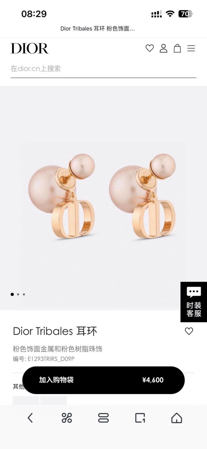 Christian Dior Earrings EyeCatching 235061