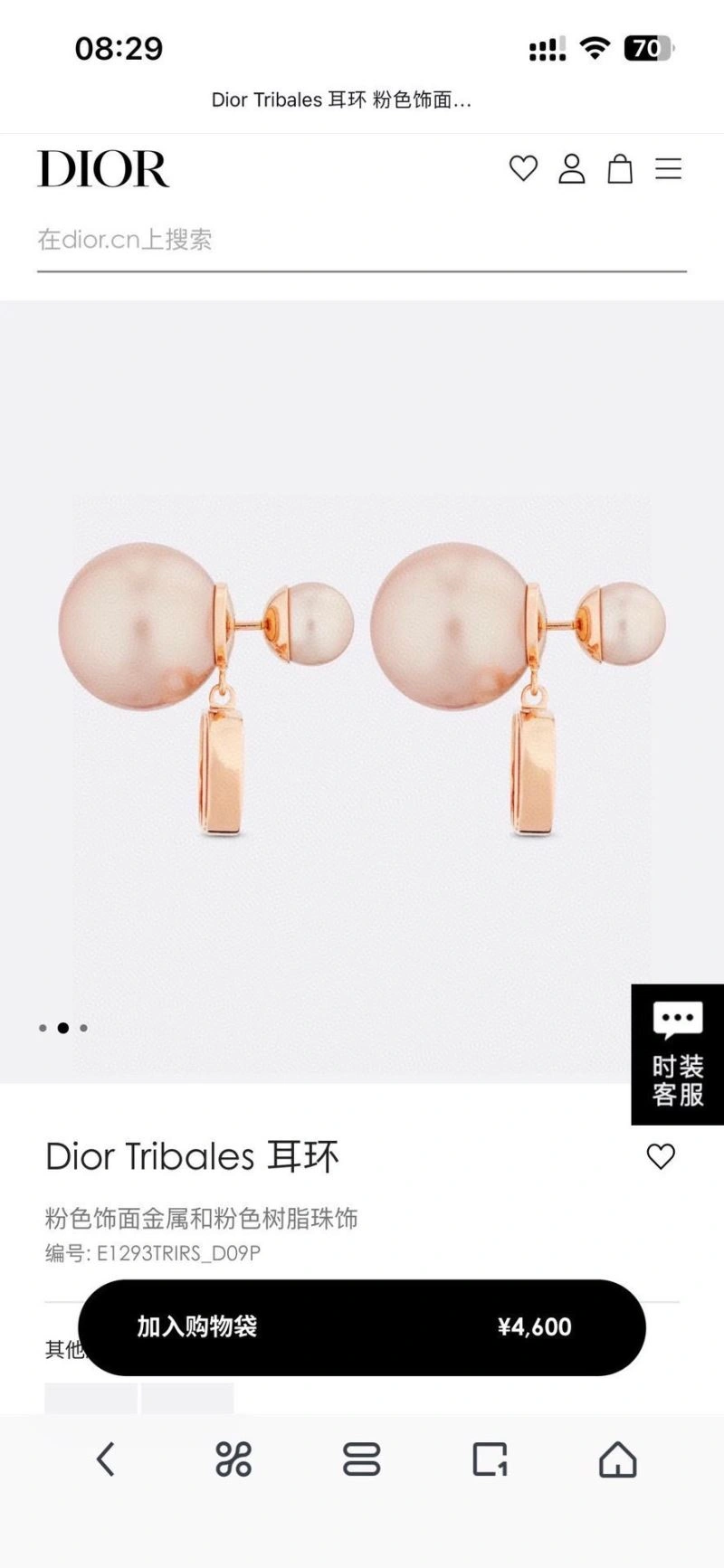 Christian Dior Earrings EyeCatching 235061