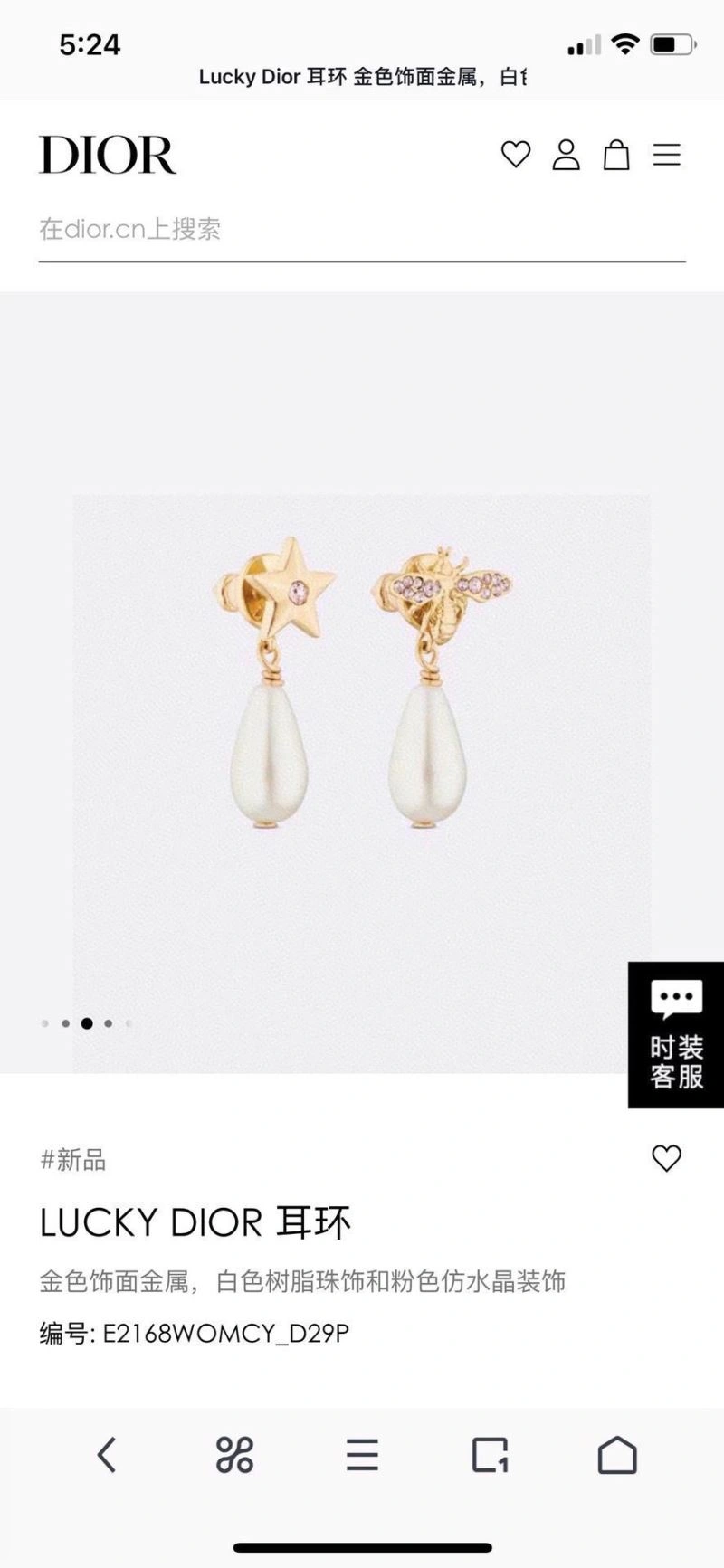 Christian Dior Earrings UrbanChic 235011